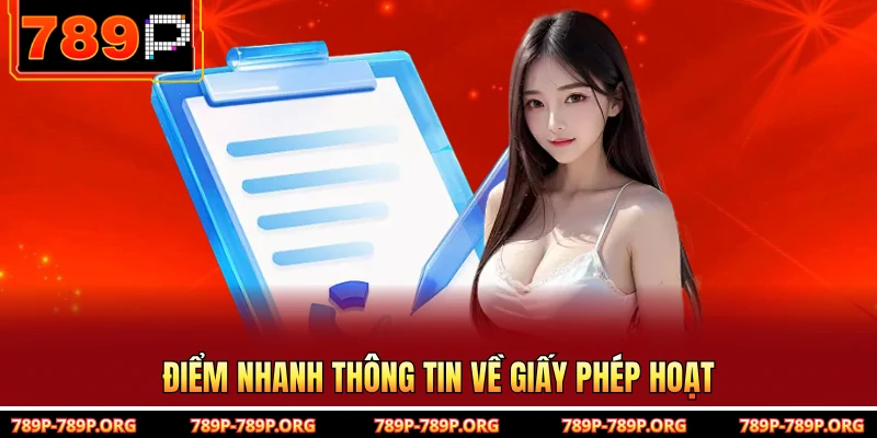 Điểm nhanh thông tin về giấy phép hoạt 